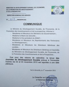 communiqué